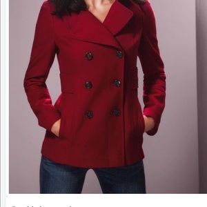 LIVE POSH SHOW PICK HOST PICK❤️Victoria Secret Red Pea coat -